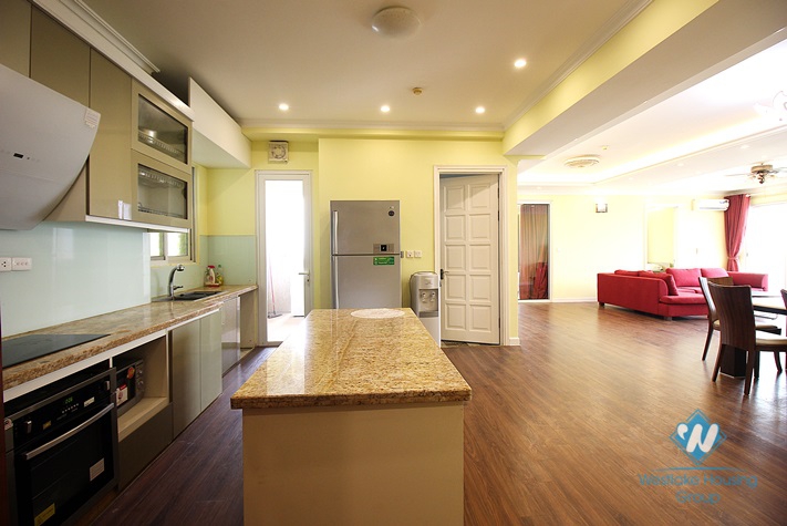 A bright and spacious 3 bedroom apartment for rent in Ciputra E Tower
